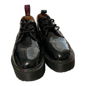 Dr Martens 1461 Quad Rainbow Platform Pride Shoes Ladies Size 9